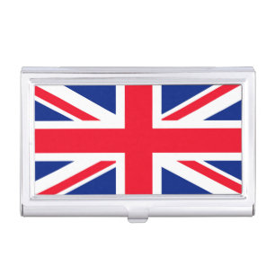 United Kingdom Union Jack Flag Business Card Case