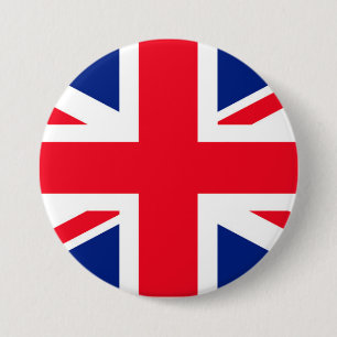 United Kingdom Union Jack Flag Button