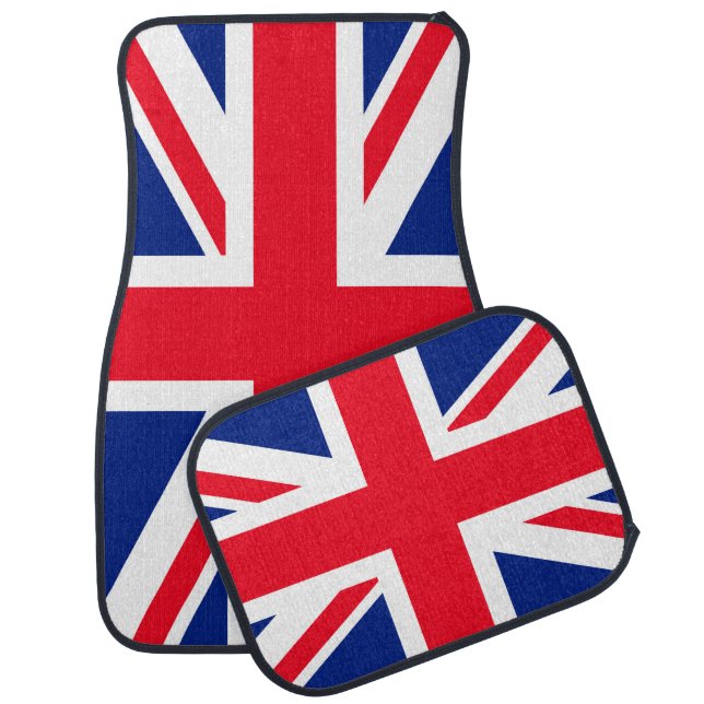 United Kingdom Union Jack Flag Car Floor Mat (Set)