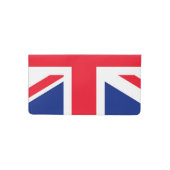 United Kingdom Union Jack Flag Checkbook Cover (Front)