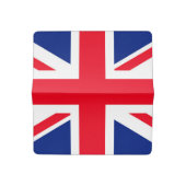 United Kingdom Union Jack Flag Checkbook Cover (Open)