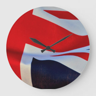 United Kingdom Union Jack Flag Clock