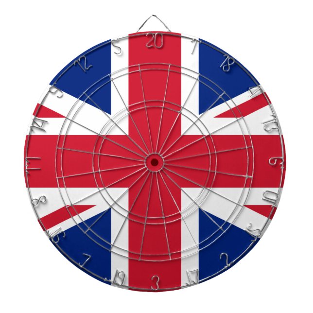 United Kingdom Union Jack Flag Dart Board (Front)