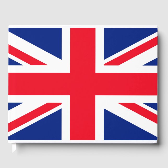 United Kingdom Union Jack Flag Guest Book (Front)