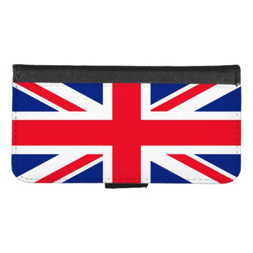 United Kingdom Union Jack Flag iPhone 87 Wallet Case