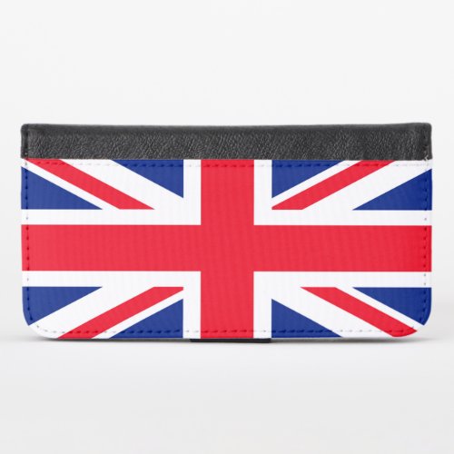 United Kingdom Union Jack Flag iPhone X Wallet Case