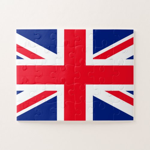 United Kingdom Union Jack Flag Jigsaw Puzzle