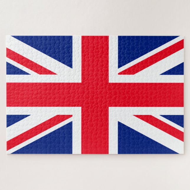 United Kingdom Union Jack Flag Jigsaw Puzzle (Horizontal)
