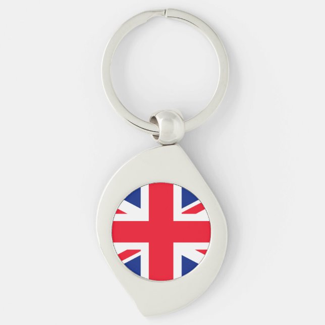 United Kingdom Union Jack Flag Keychain (Front)
