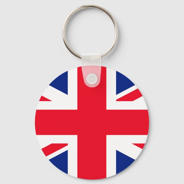 United Kingdom Union Jack Flag Keychain (Front)