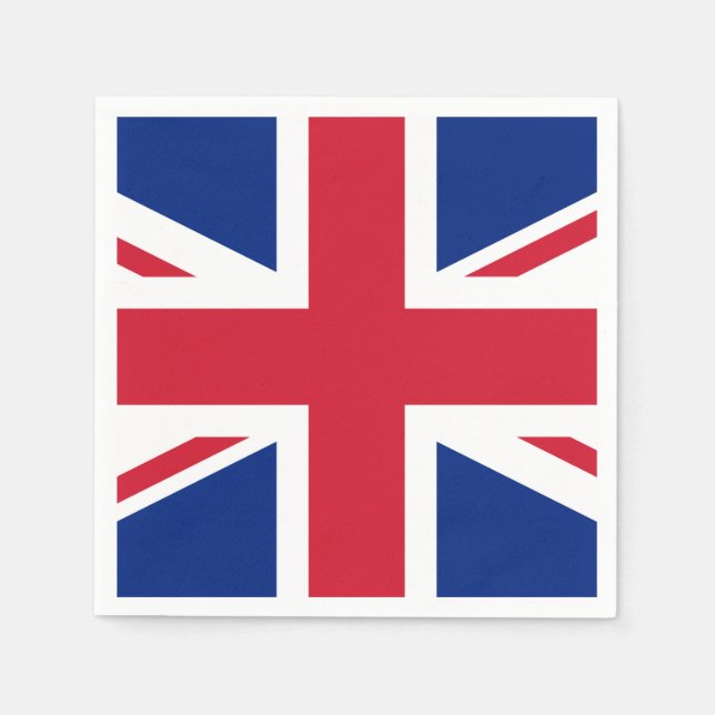 United Kingdom Union Jack Flag Napkins (Front)