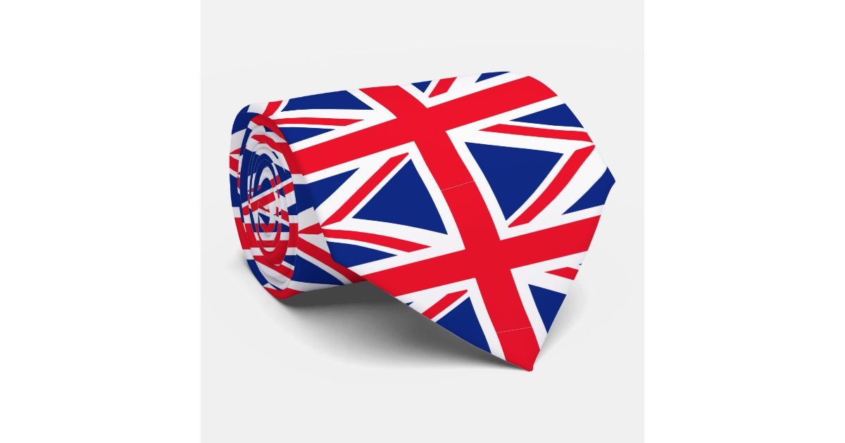 union jack neck tie