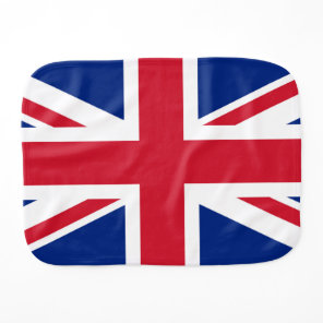 United Kingdom Union Jack Flag of British Colonies Baby Burp Cloth