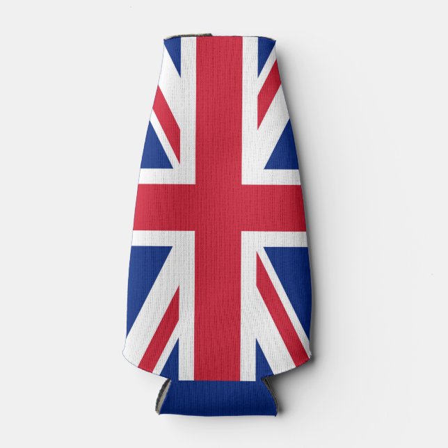 United Kingdom Union Jack Flag of British Colonies Bottle Cooler (Front)