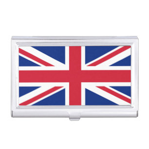 United Kingdom Union Jack Flag of British Colonies Business Card Case