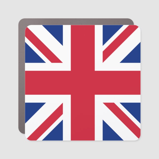 United Kingdom Union Jack Flag of British Colonies Car Magnet (Front)