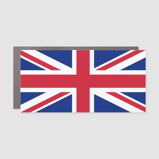 United Kingdom Union Jack Flag of British Colonies Car Magnet (Front)