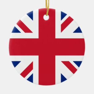 United Kingdom Union Jack Flag of British Colonies Ceramic Ornament