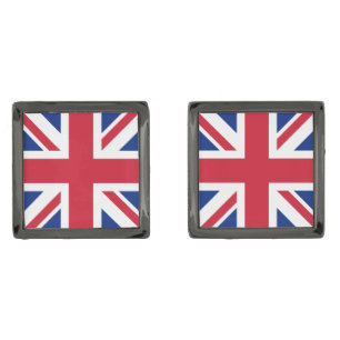United Kingdom Union Jack Flag of British Colonies Cufflinks