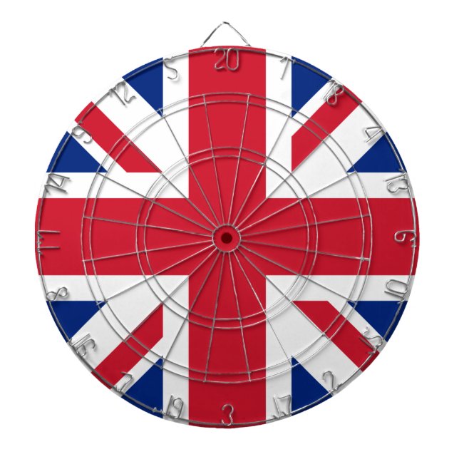 United Kingdom Union Jack Flag of British Colonies Dart Board (Front)
