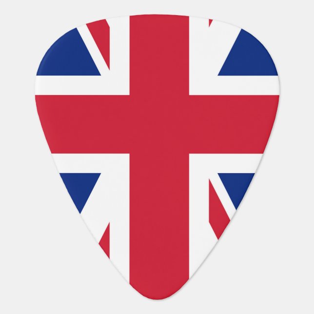 United Kingdom Union Jack Flag of British Colonies Guitar Pick (Front)