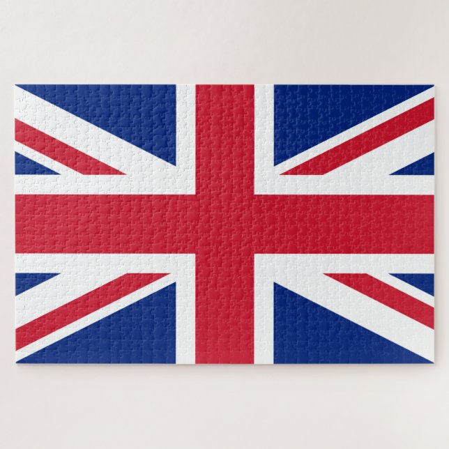 United Kingdom Union Jack Flag of British Colonies Jigsaw Puzzle (Horizontal)