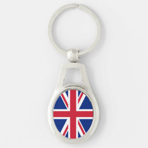 United Kingdom Union Jack Flag of British Colonies Keychain