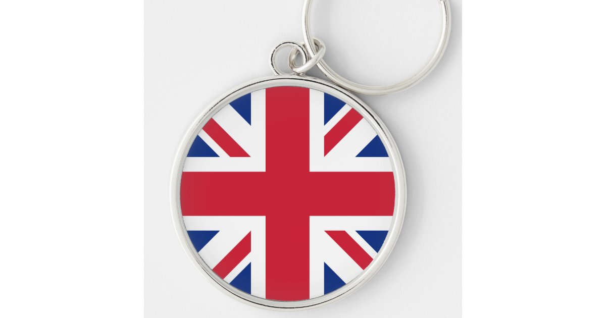 United Kingdom Union Jack Flag of British Colonies Keychain | Zazzle