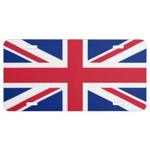 United Kingdom Union Jack Flag of British Colonies License Plate