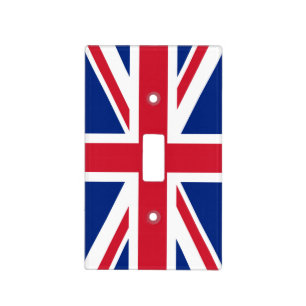 United Kingdom Union Jack Flag of British Colonies Light Switch Cover