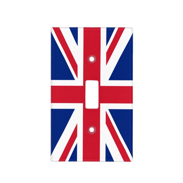 United Kingdom Union Jack Flag of British Colonies Light Switch Cover (Front)