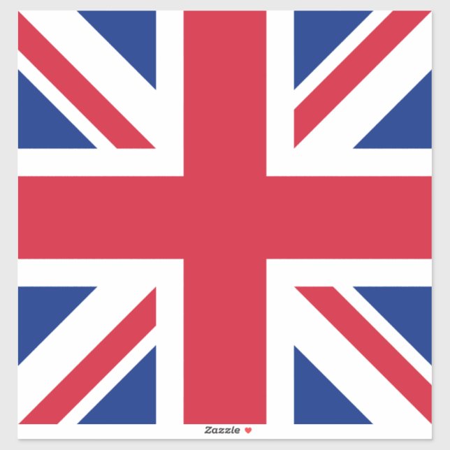 United Kingdom Union Jack Flag of British Colonies Sticker (Sheet)