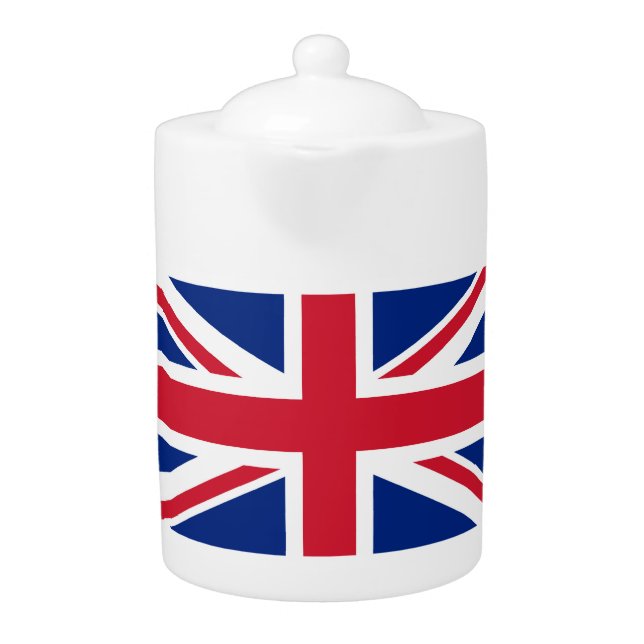 United Kingdom Union Jack Flag of British Colonies Teapot