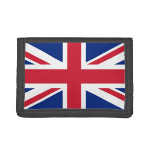 United Kingdom Union Jack Flag of British Colonies Tri-fold Wallet