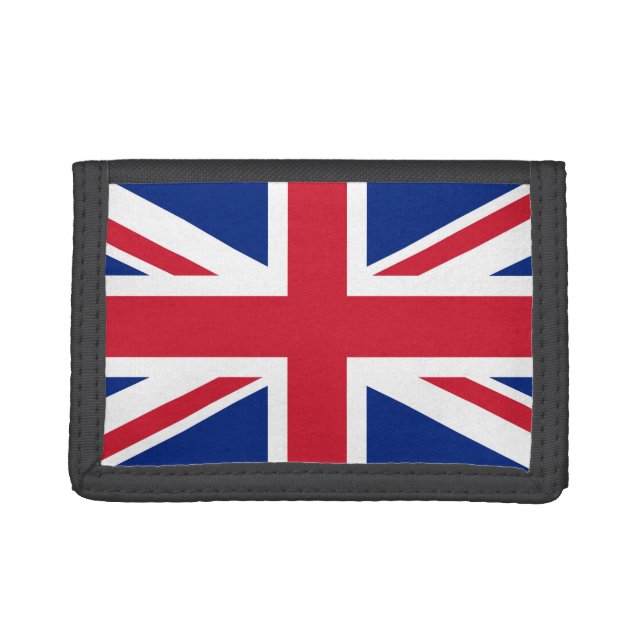 United Kingdom Union Jack Flag of British Colonies Trifold Wallet (Front)