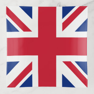 United Kingdom Union Jack Flag of British Colonies Trinket Tray