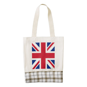United Kingdom Union Jack Flag of British Colonies Zazzle HEART Tote Bag
