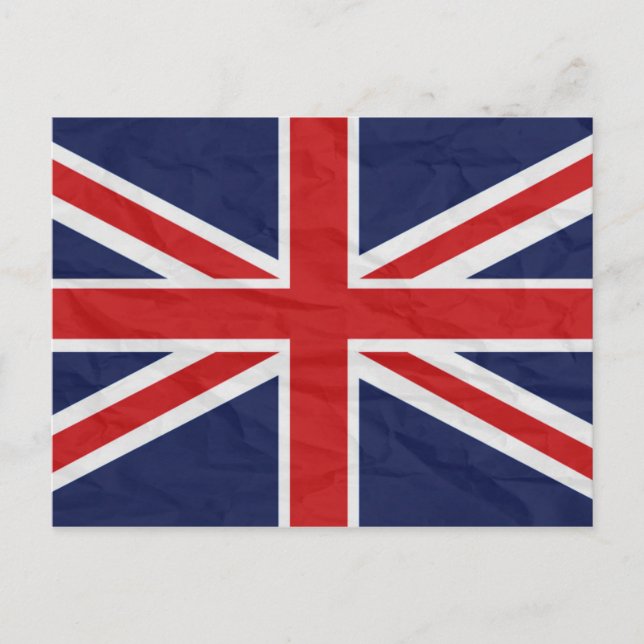 United Kingdom Union Jack Flag Postcard (Front)