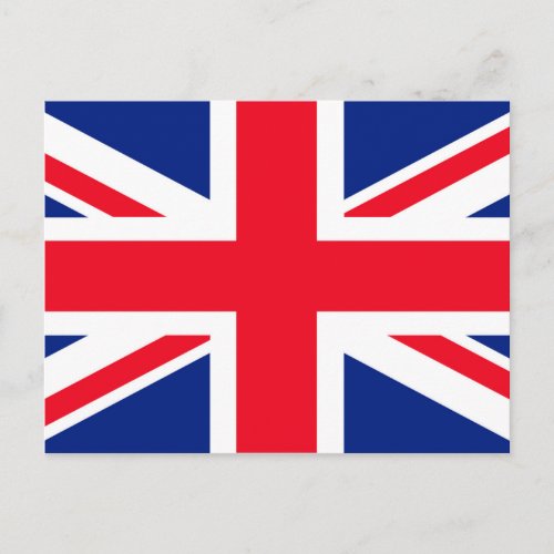 United Kingdom Union Jack Flag Postcard