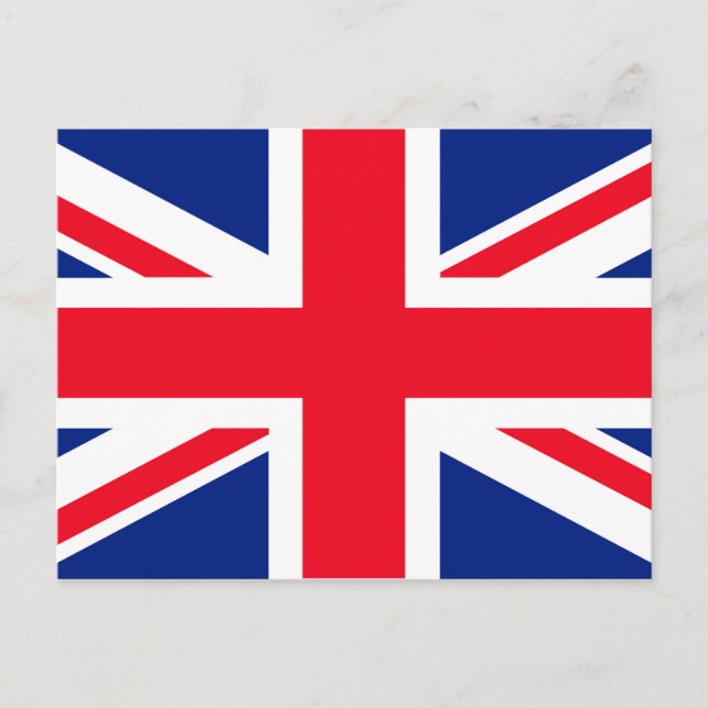 United Kingdom Union Jack Flag Postcard (Front)
