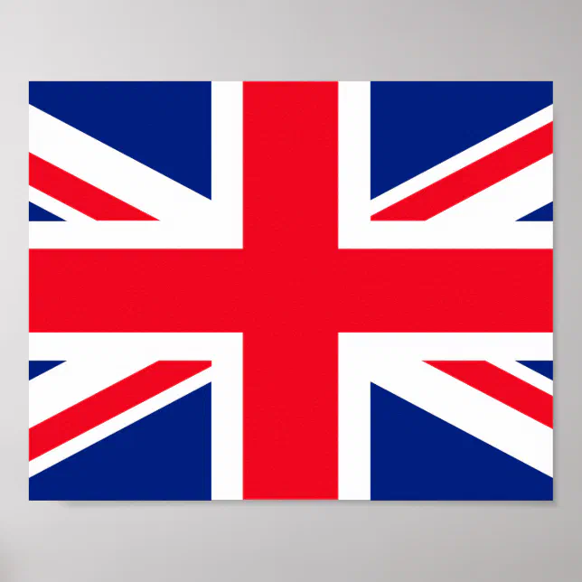 United Kingdom Union Jack Flag Poster | Zazzle