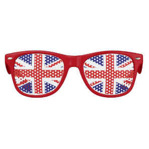 United Kingdom Union Jack Flag Retro Kids Party Sunglasses