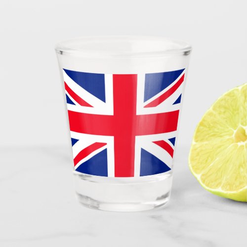 United Kingdom Union Jack Flag Shot Glass