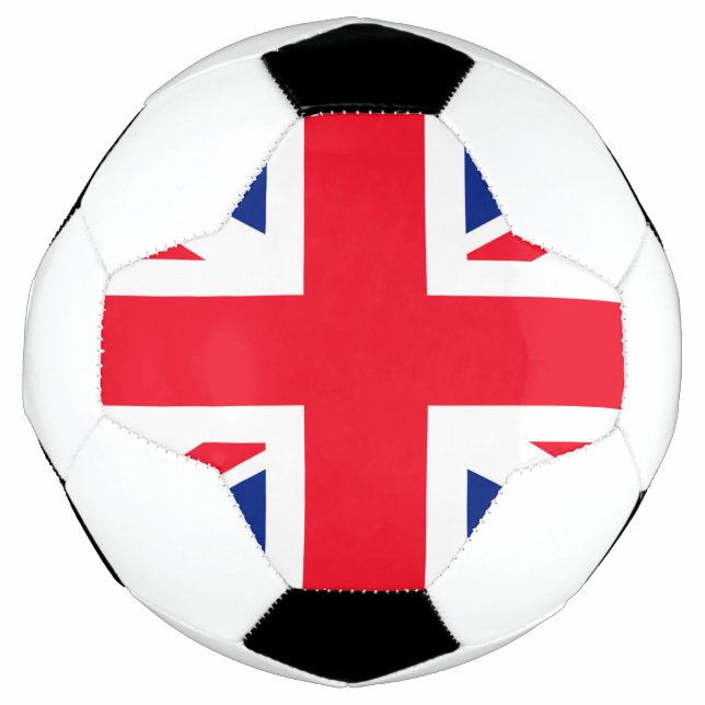 United Kingdom Union Jack Flag Soccer Ball (Front)