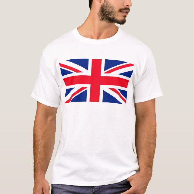 United Kingdom Union Jack Flag T-Shirt (Front)