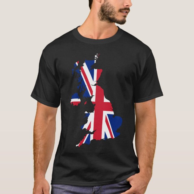 United Kingdom Union Jack flag T-Shirt (Front)