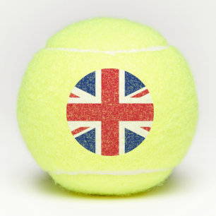 United Kingdom Union Jack Flag Tennis Balls