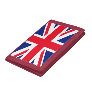 Union Jack Flag Wallet Red White and Blue British English Purse Money Bag C345 