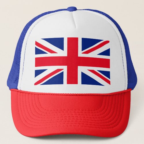 United Kingdom Union Jack Flag Trucker Hat