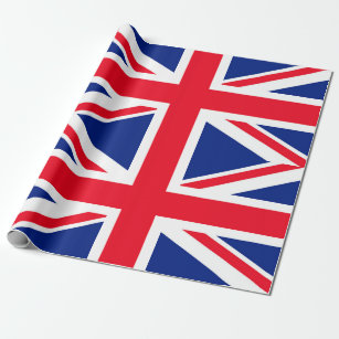 United Kingdom Union Jack Flag Wrapping Paper